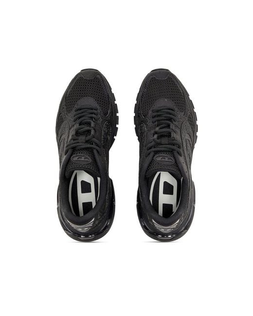 DIESEL Black S-Pro-V-Dense Rhinestone-Embellished Sneakers