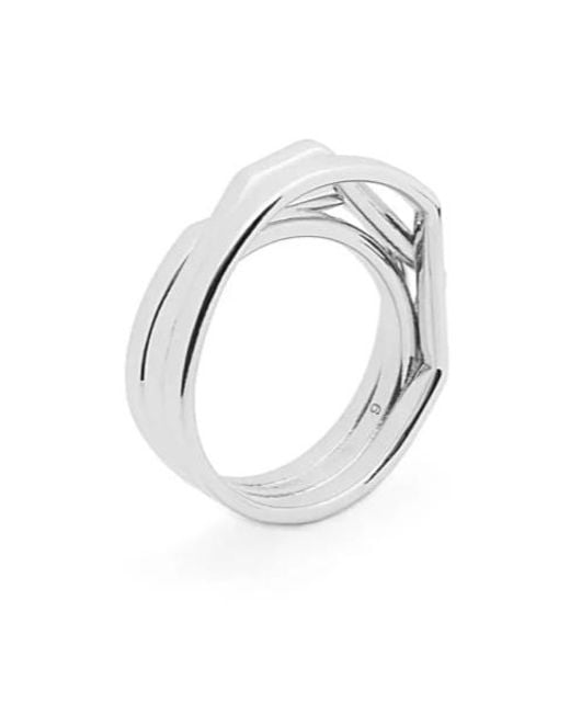 Loewe White Stacked Ring