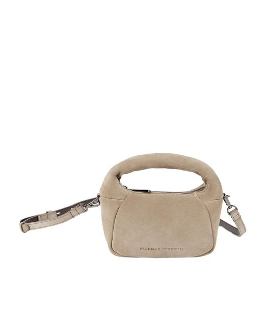Brunello Cucinelli Multicolor Padded Suede Mini Bag