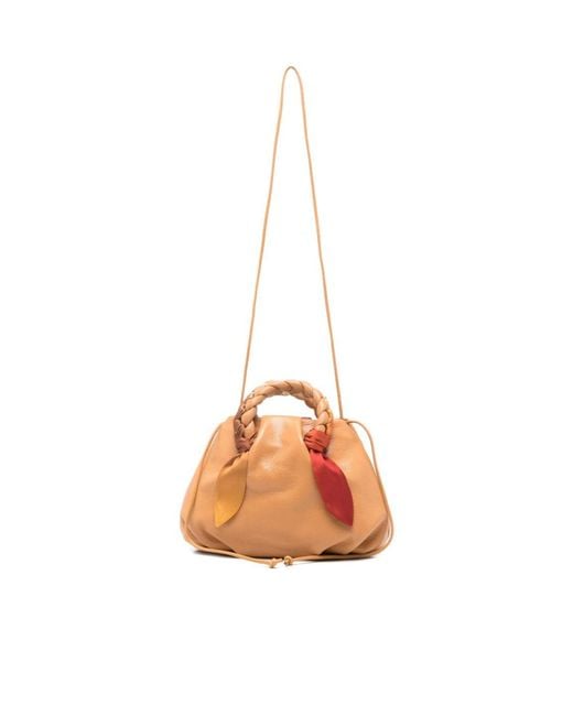 Hereu Pink Double-Handled Shoulder Bag