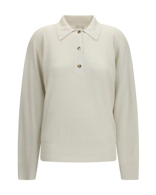 Calvin Klein Gray Long Sleeve Polo Knitted Sweater
