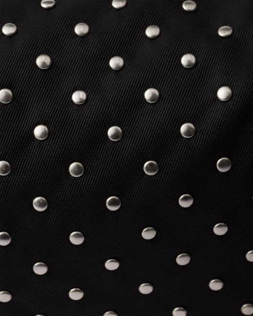Prada Black Re-Nylon Bag With Studs