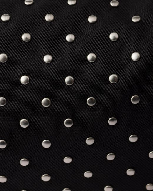 Prada Black Re-Nylon Bag With Studs