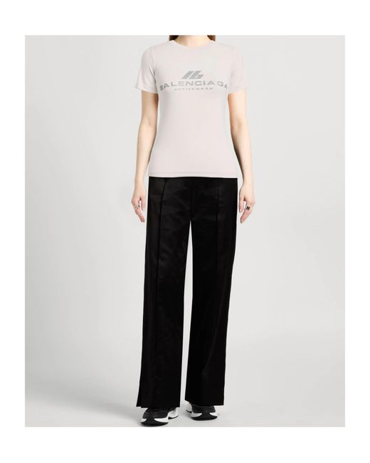 Balenciaga White Logo Short Sleeve T-Shirt