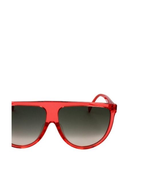 Céline Red Logo Logo Sunglasses