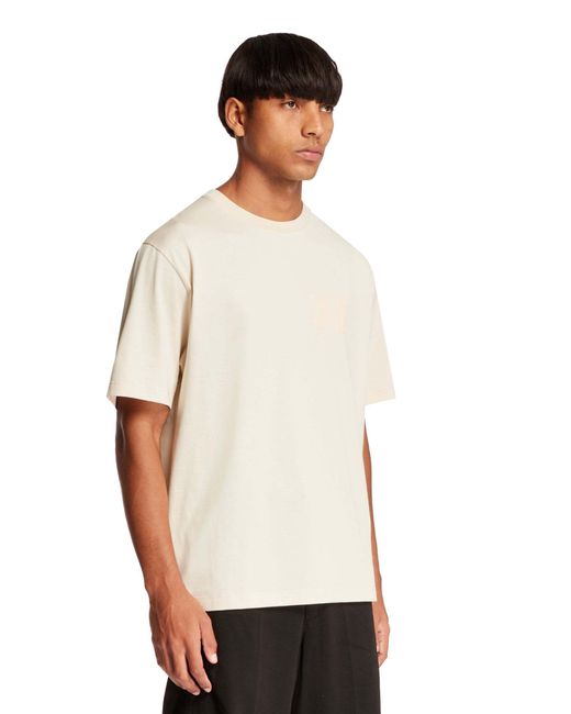 Palm Angels White Monogram Crewneck T-Shirt for men