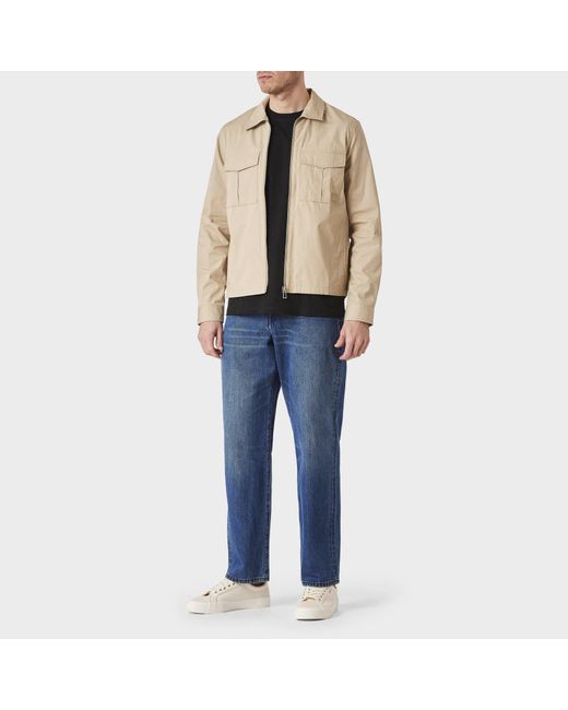 Paul Smith Natural Collared Zipup Work Jacket for men