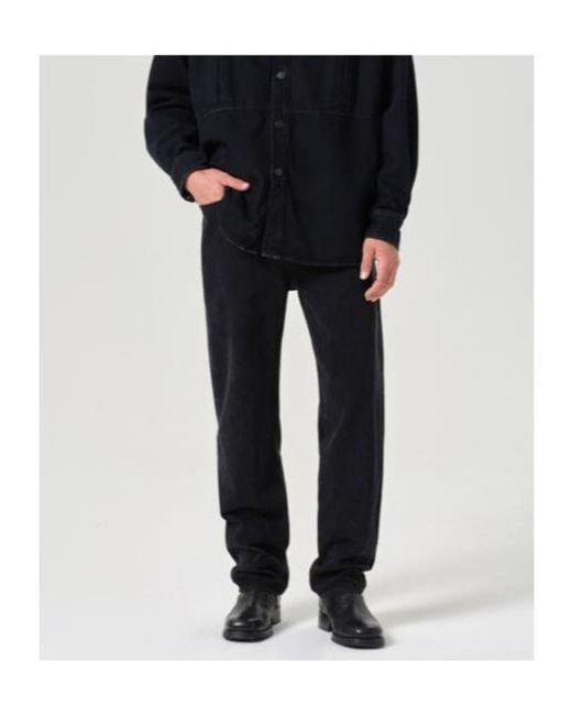 Agolde Black Waldon Straight-Leg Jeans for men