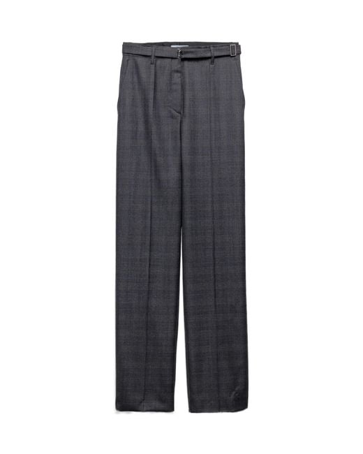 Prada Gray Wool Pants