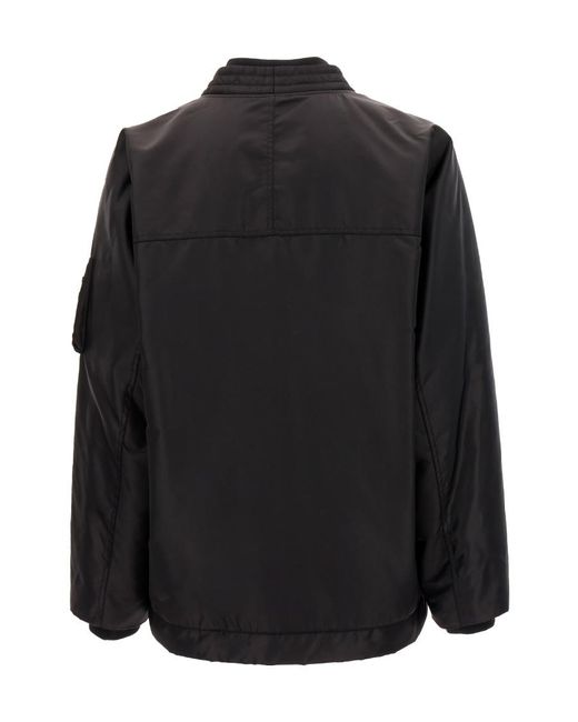 Marcelo Burlon Black County Of Milan Logo Embroidered Jacket for men