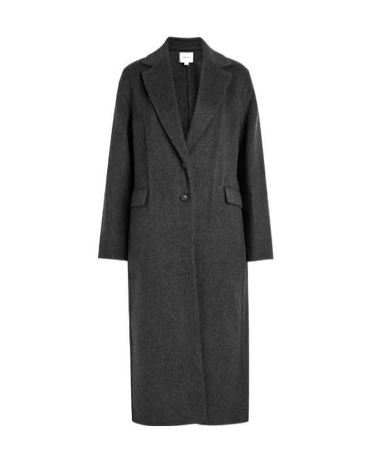 Vince Black Wool-Blend Coat