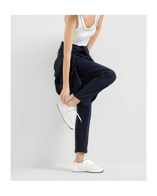 Brunello Cucinelli White Low Top Lace Up Sneakers