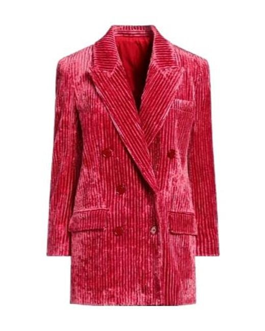 Isabel Marant Red Corduroy Blazer