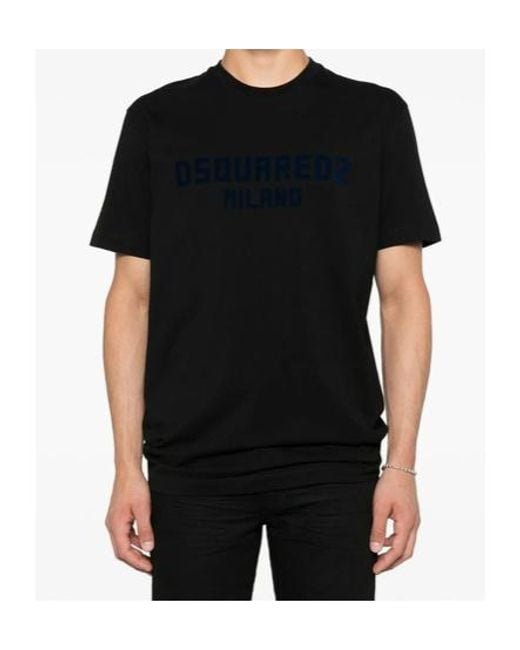 DSquared² Black Cool Fit Milano T-Shirt for men