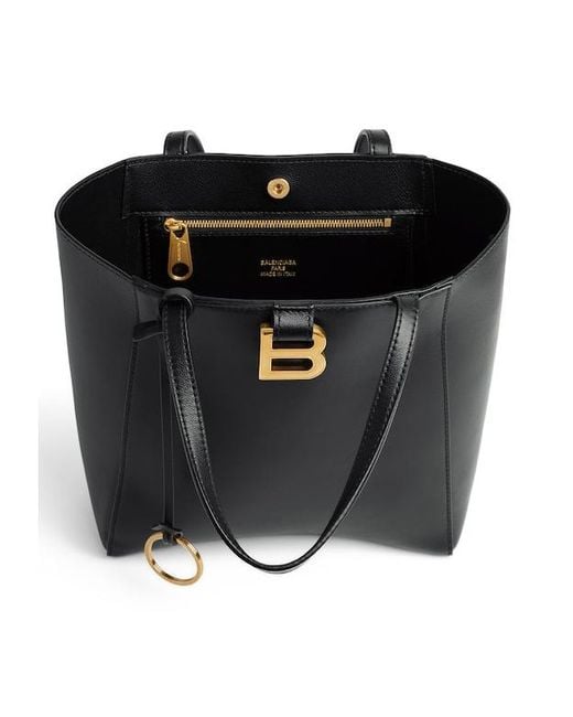 Balenciaga Black Hourglass Soft Small Tote Bag