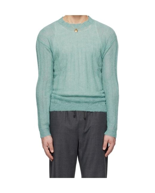 Paloma Wool Blue Long Sleeve Sweater for men