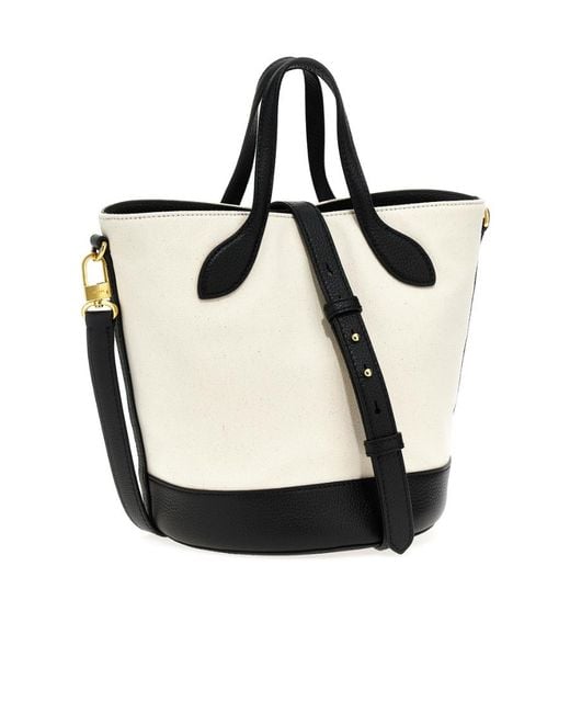 Bally White Top Handle Shoulder Bag