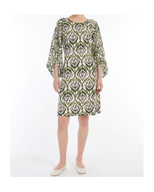 Weekend by Maxmara White Floral Pattern Dress