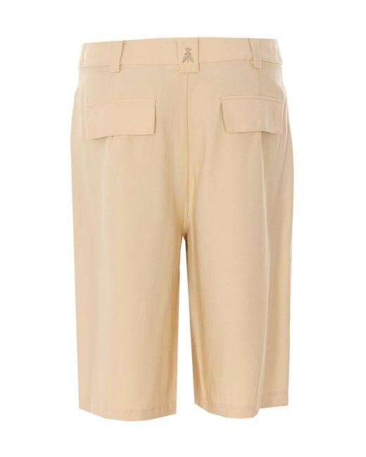 Patrizia Pepe Natural Relaxed Fit Bermuda Shorts