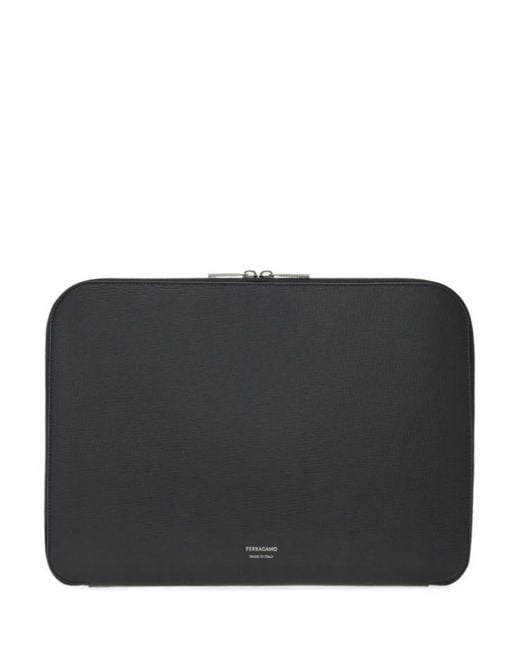 Ferragamo Black Gancini Document Holder for men