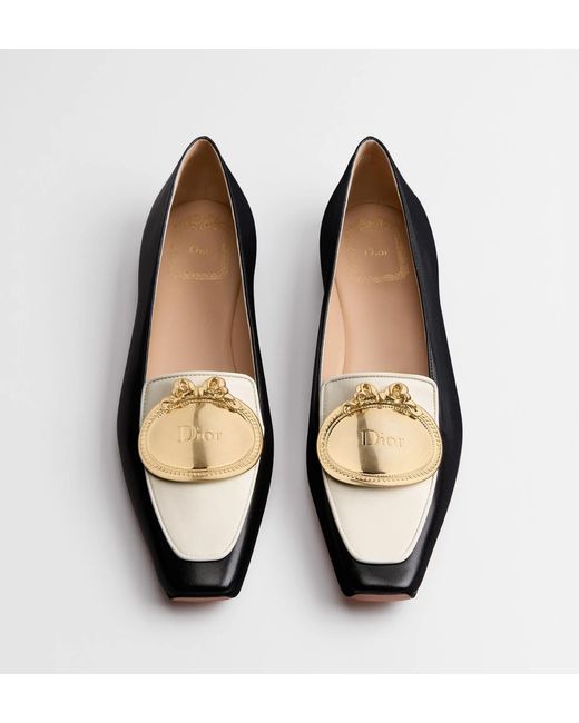 Dior Black Médaillon Loafer