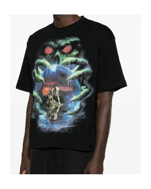 Gcds Black Crew-Neck T-Shirt for men