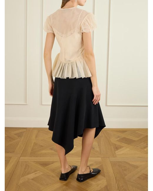 Simone Rocha White Top With Ruffles