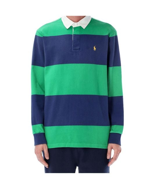 Polo Ralph Lauren Green Polo Shirt With Logo Embroidery for men