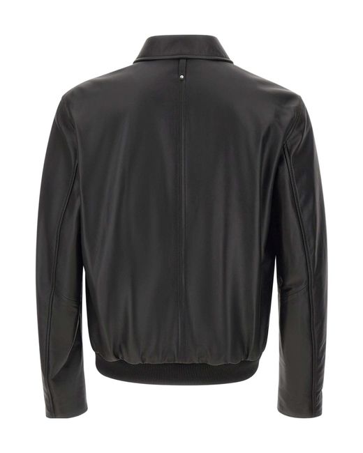 Mackage Black Jakari Zip Bomber Jacket for men