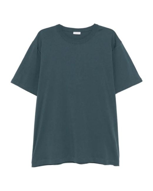 Dries Van Noten Blue Jersey Short Sleeve T-Shirt for men