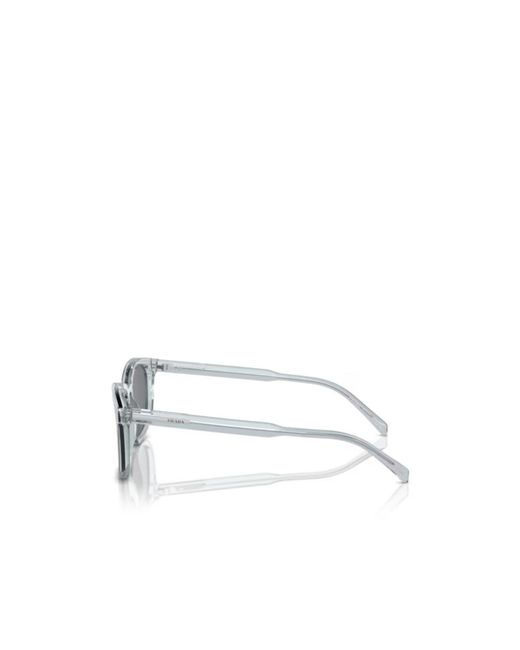 Prada White Eyewear Square Frame Sunglasses for men