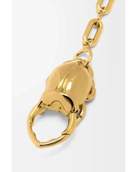 Loewe Metallic Scarab Bag Charm