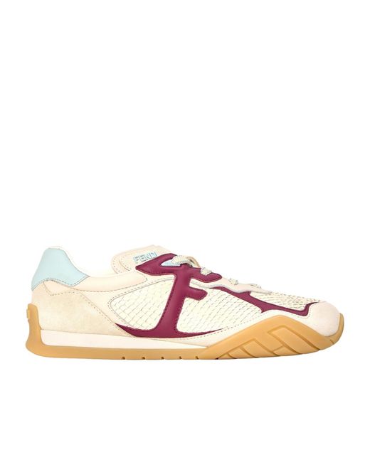 Fendi Pink Low-Top Casual Shoes