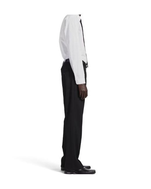 Balenciaga White Collared Long-Sleeve Shirt for men