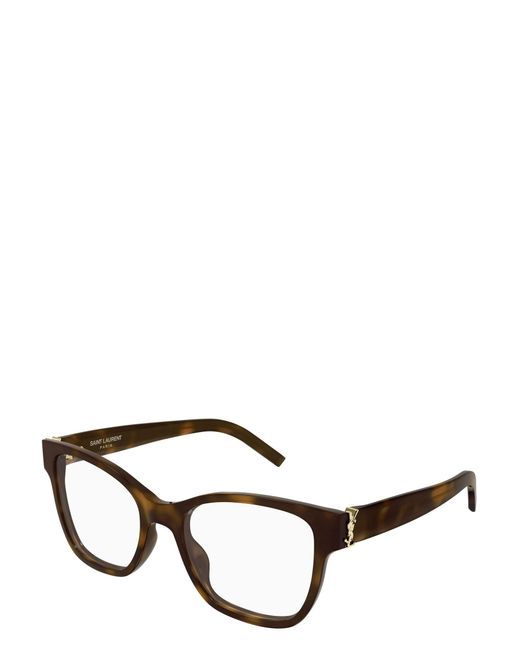 Saint Laurent Multicolor Logo-Plaque Glasses