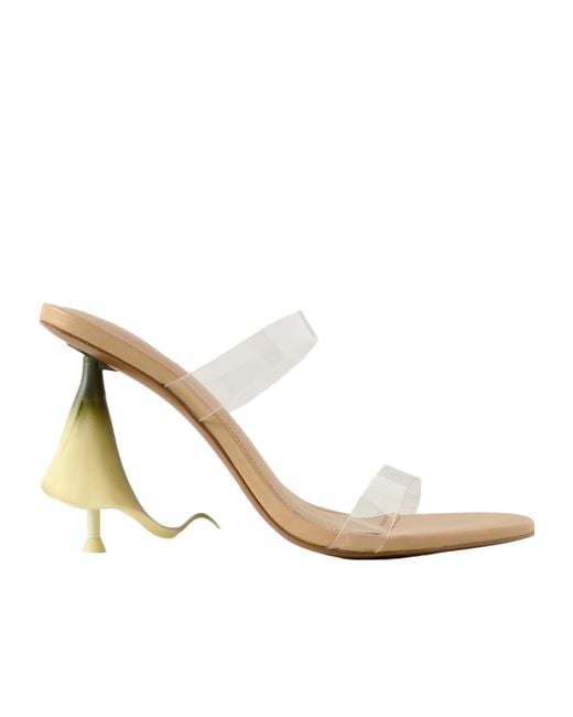 Cult Gaia White Calisto Pvc Sandals