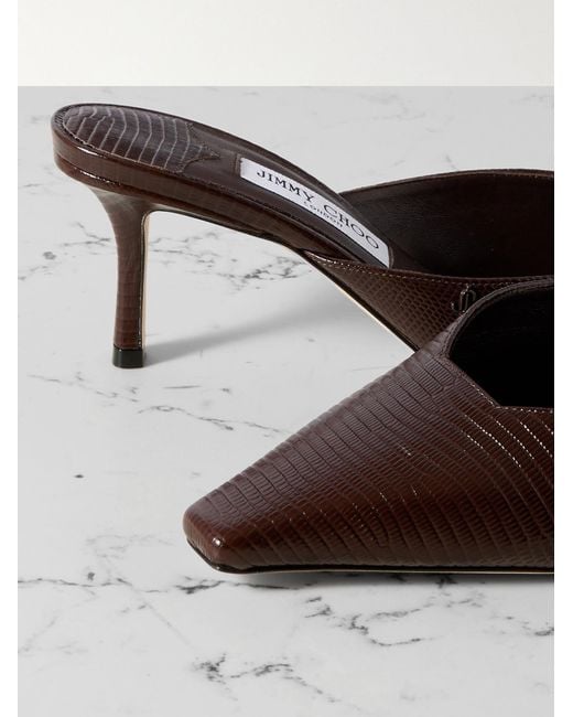 Jimmy Choo Brown Pointed High Heel Sandals
