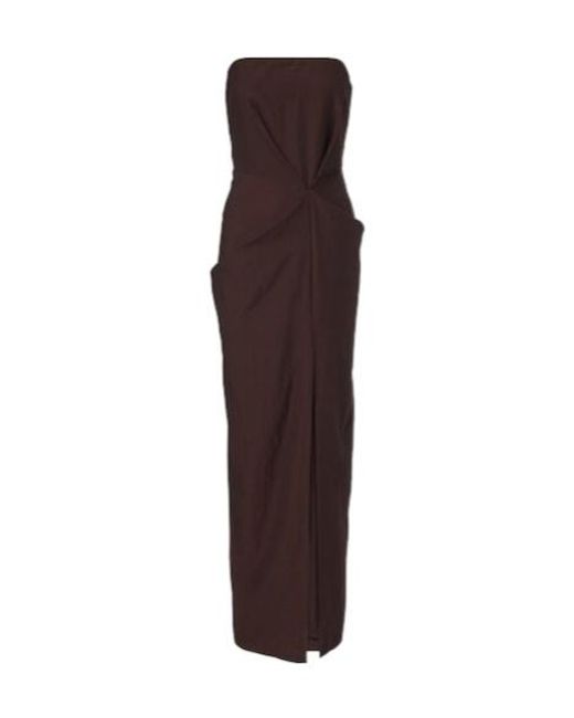Staud Purple Kara Gathered Gown