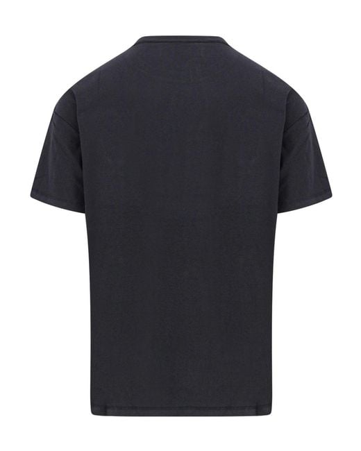 Purple Brand Black Photograph-Print T-Shirt for men