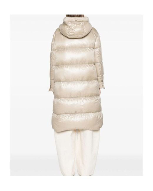 Herno Natural Hooded Quilted Down Jacket
