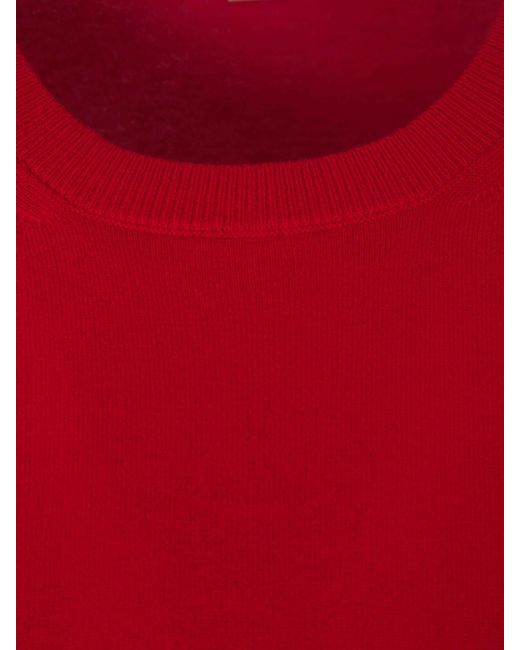 Stella McCartney Red Long-Sleeved Sweater