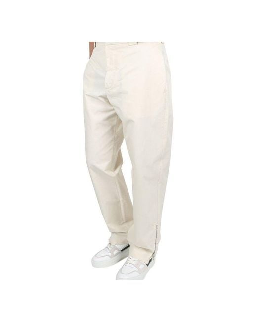 Jil Sander Natural Belt Loop Casual Pants for men