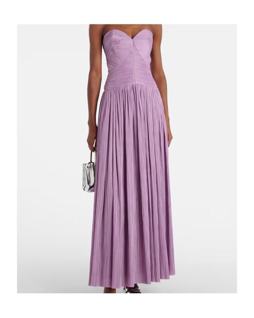 Jonathan Simkhai Purple Off Shoulder Dress