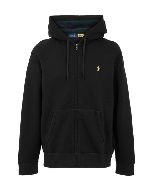 Polo Ralph Lauren Black Full-Zip Hoodie for men