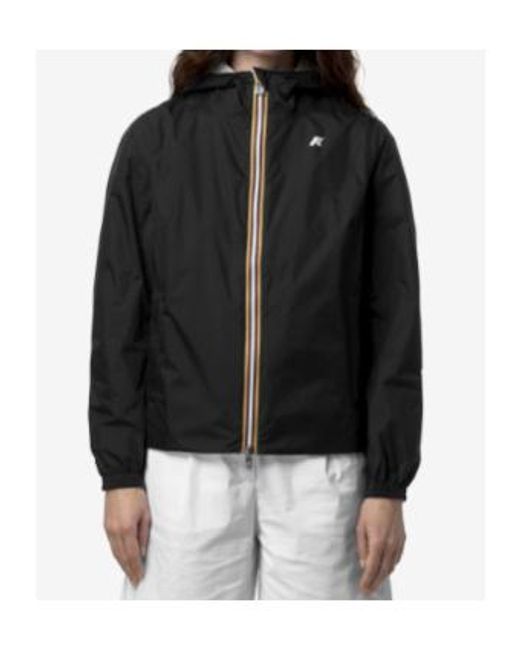 K-Way White Reversible Hooded Jacket