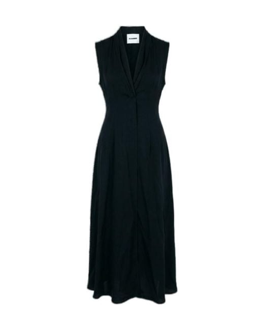 Jil Sander Black Sleeveless Dress