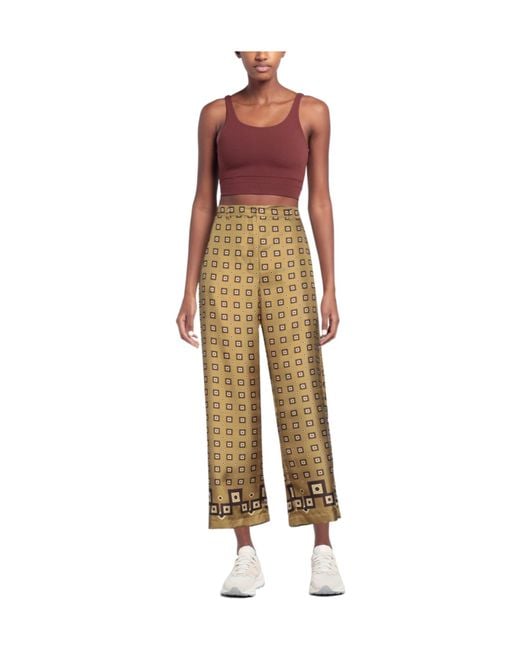 Max Mara Natural Versatile Geometric Pattern Sleep Pants