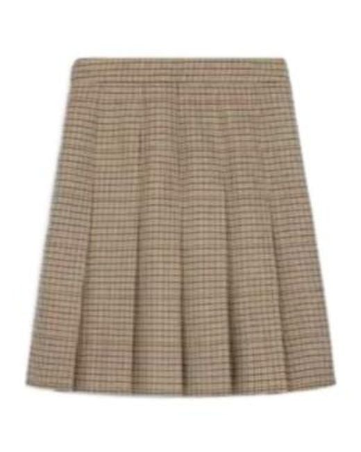 Céline Brown Pleated Skirt