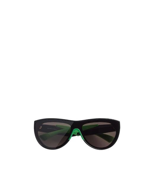 Bottega Veneta Black Eyewear Mitre Square Frame Sunglasses for men