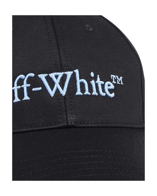 Off-White c/o Virgil Abloh Black Bookish Logo-Embroidered Baseball Cap for men